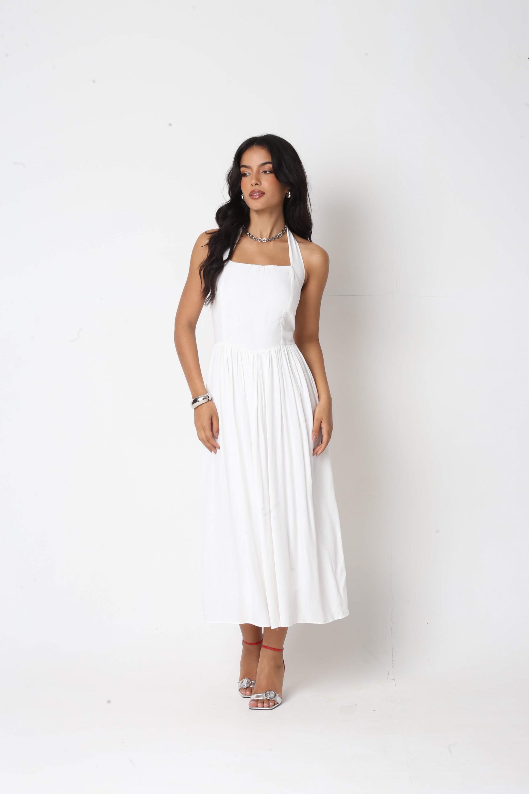 Vestido Viscose Valentina Off