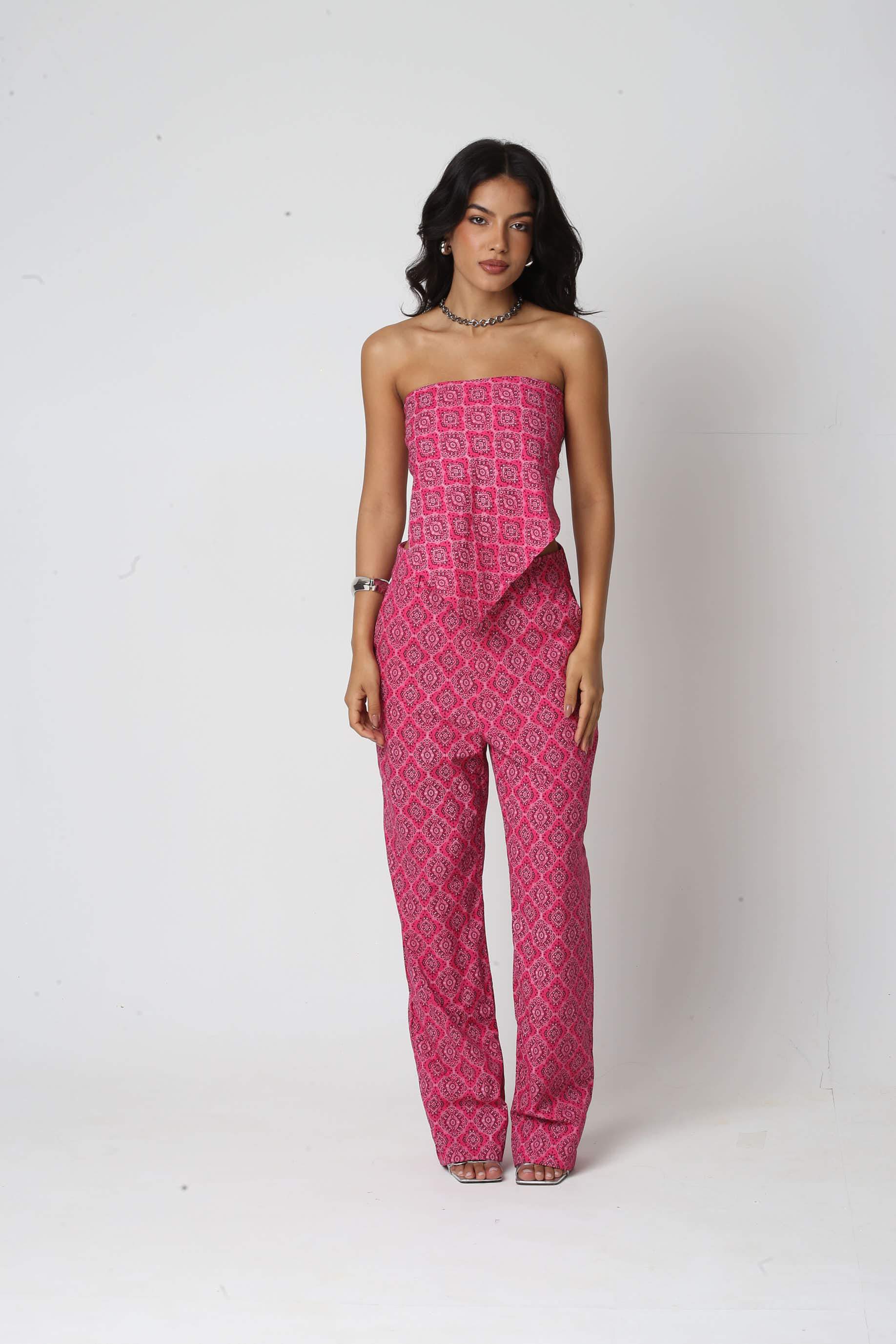 Calça Algodão Paisley Lídia Rosa