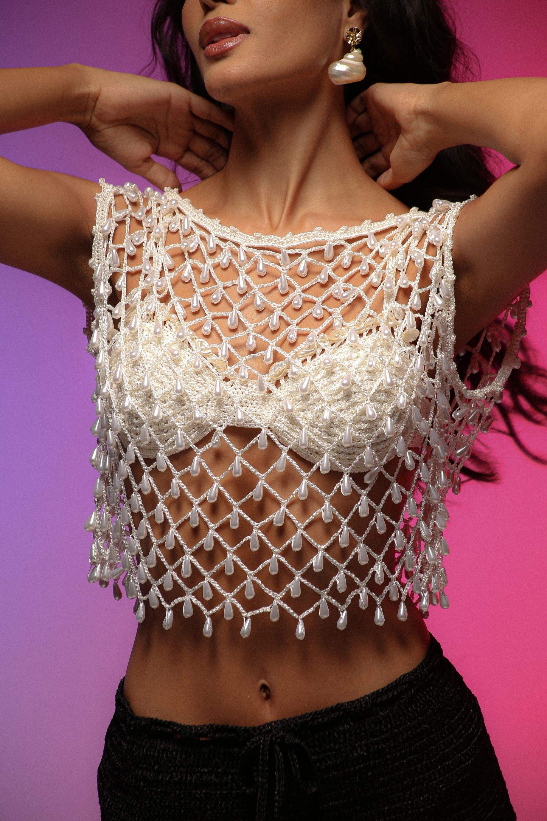 Blusa Croche Perola