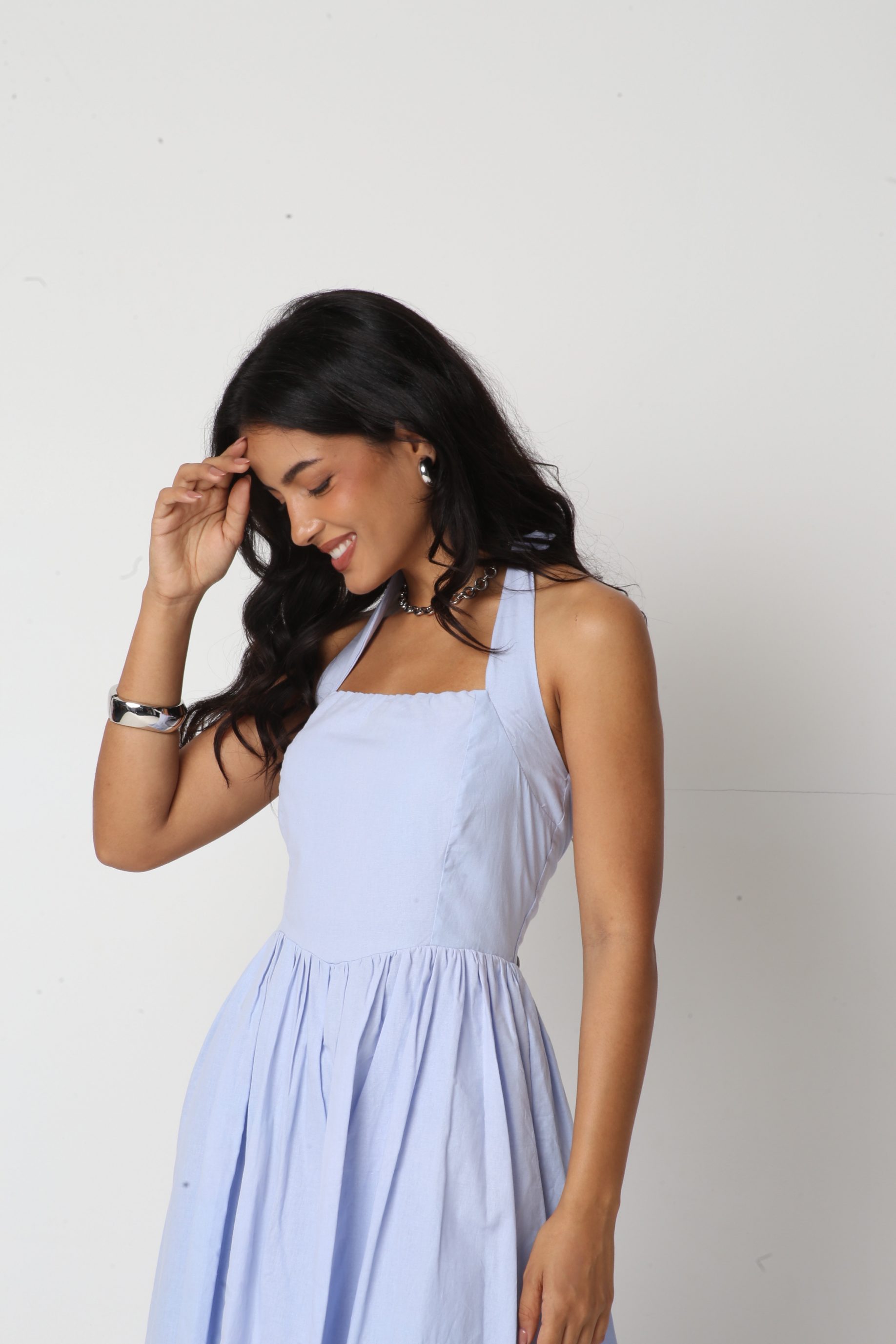 Vestido Algodão Valentina Azul