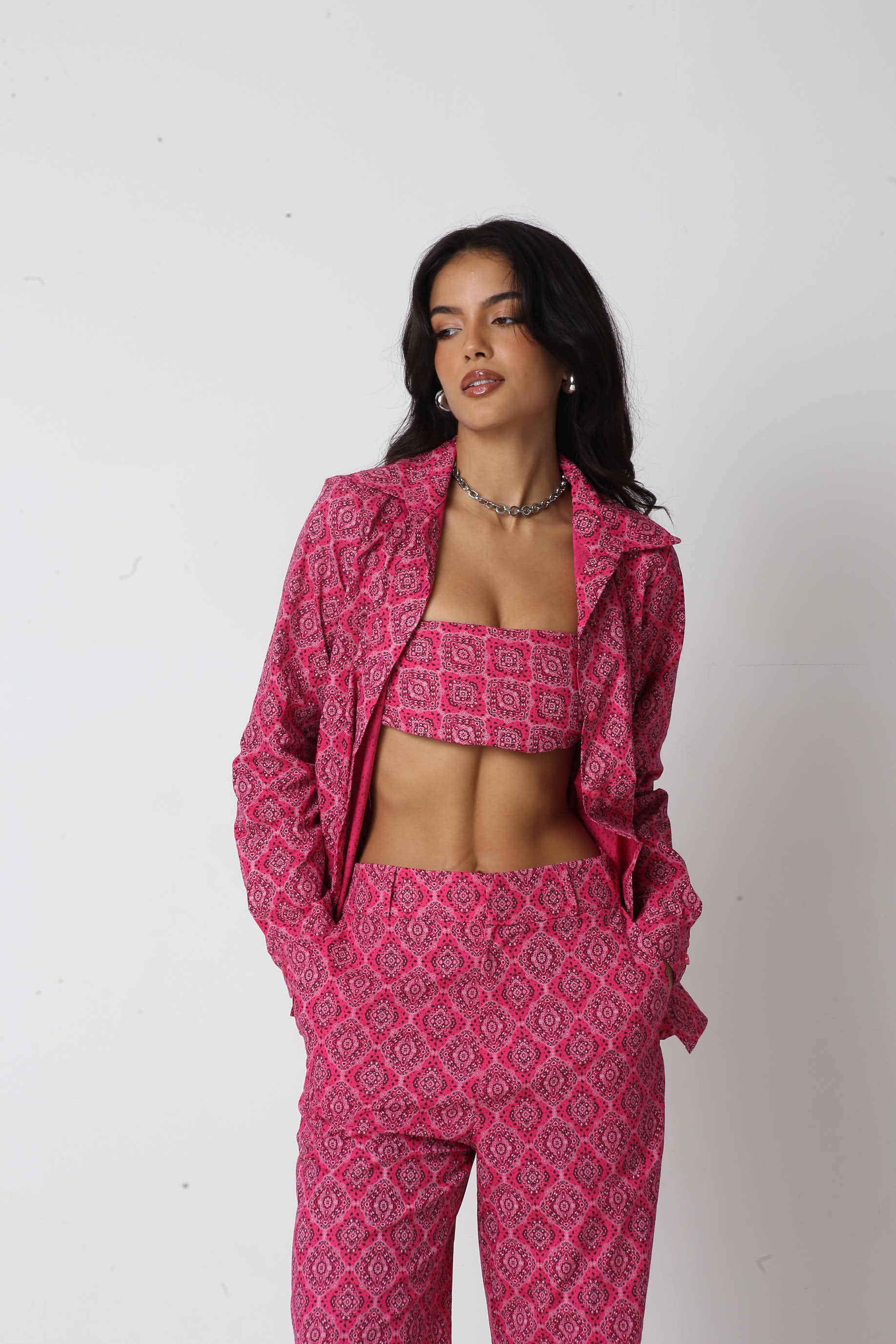 Camisa Algodão Paisley Lídia Rosa