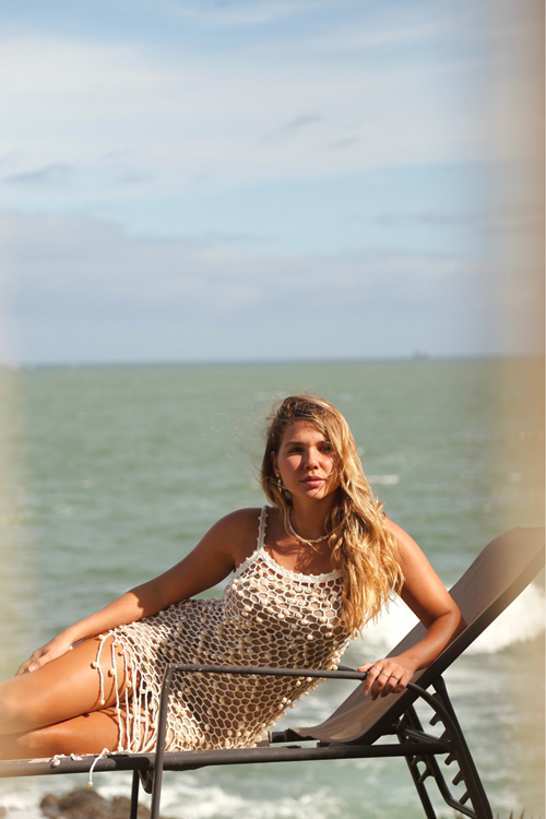 Vestido Croche Perolas